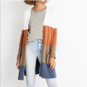 Madewell Kent cardigan in colorblock, sz S